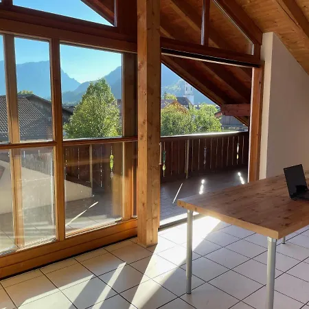 Apartament Dachgeschosswohnung Mit Traumhaftem Zugspitzblick Bei Garmisch *